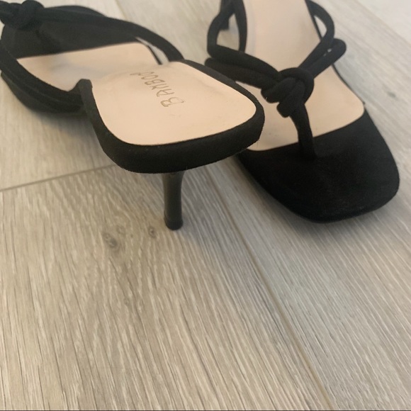 Miss Lola Shoes Miss Lola Black Kitten Heel Sandals Poshmark